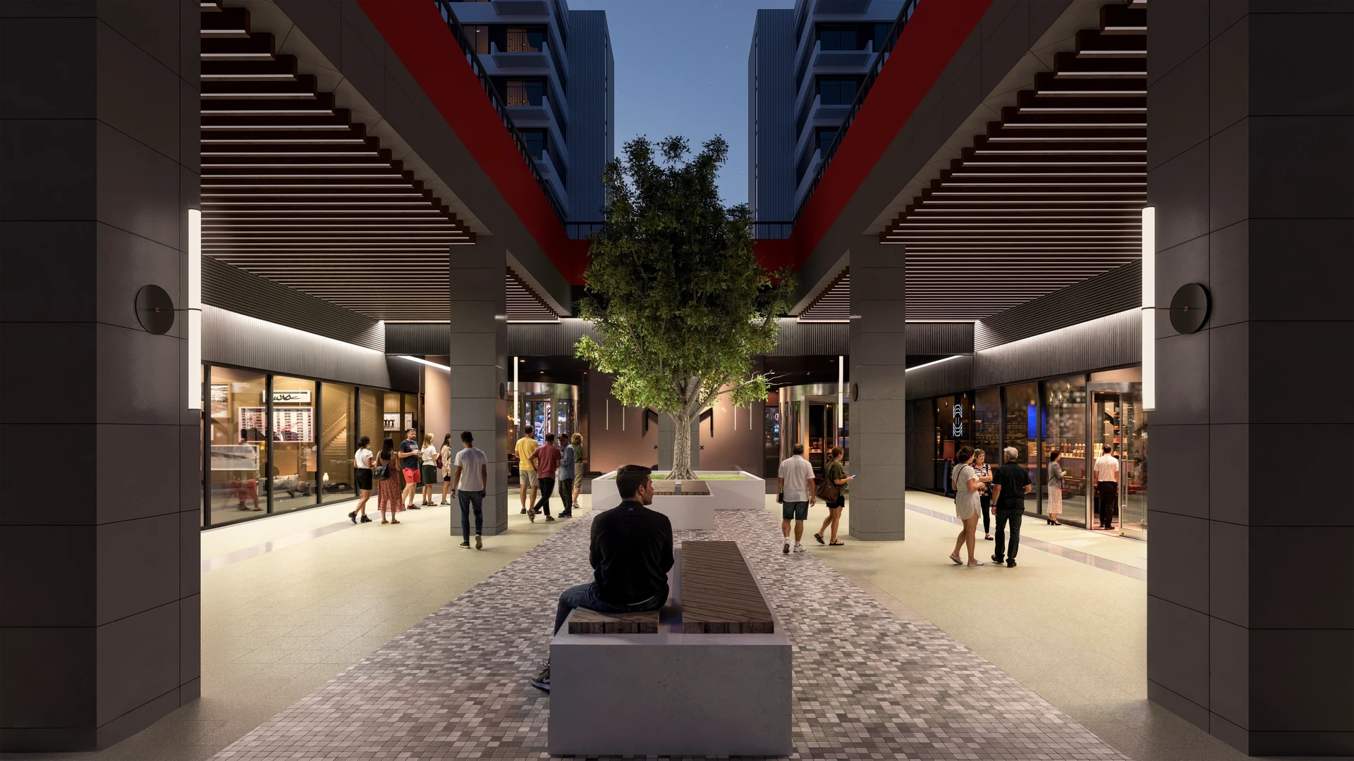Öniz Center AVM ve Ticari Alanlar Giriş Görünümü